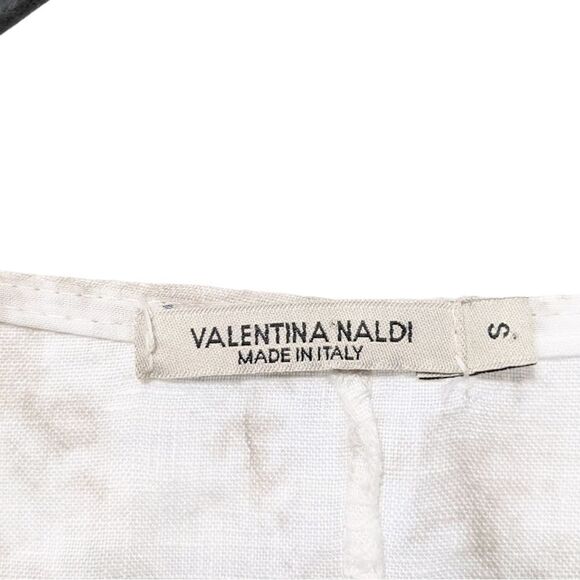 VALENTINA NALDI Tuscany Tie Dye Linen Top S - Picture 4 of 8